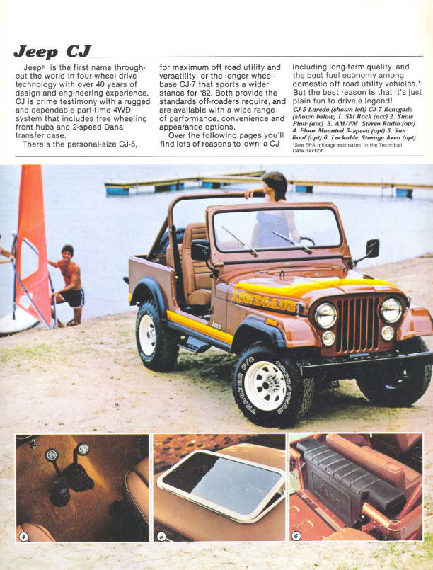 1982 Jeep CJ5 and CJ7 Brochure Page 2